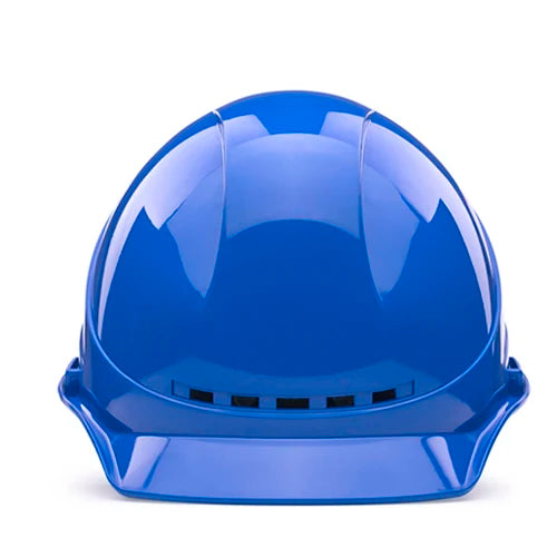 construction blue safety helmet