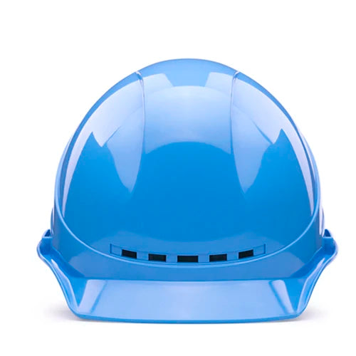 construction light blue safety helmet